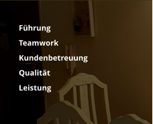 	Führung 	Teamwork 	Kundenbetreuung 	Qualität  	Leistung